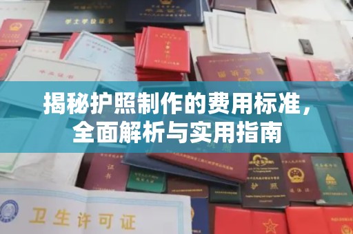 牡丹揭秘护照制作的费用标准，全面解析与实用指南
